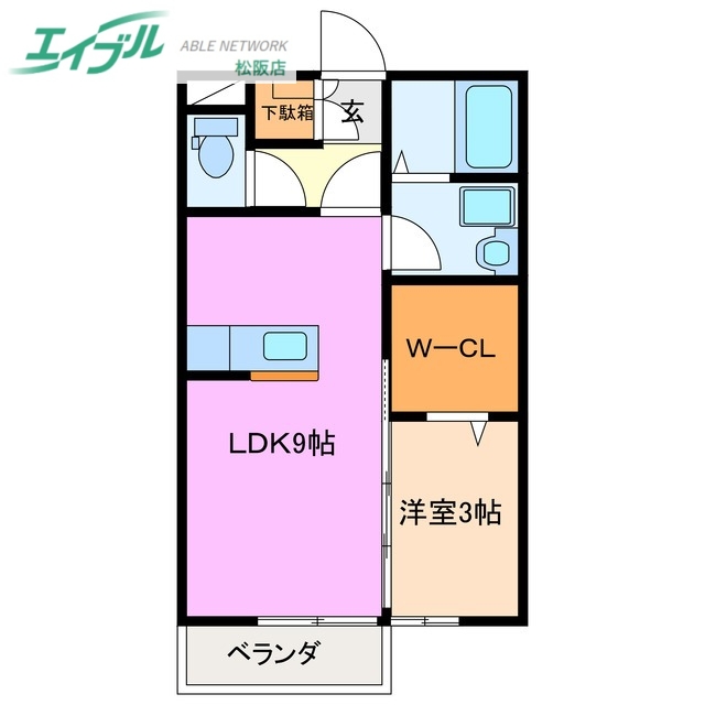 プランドール I Aの間取り写真