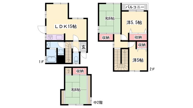 西畑3丁目戸建の間取り写真
