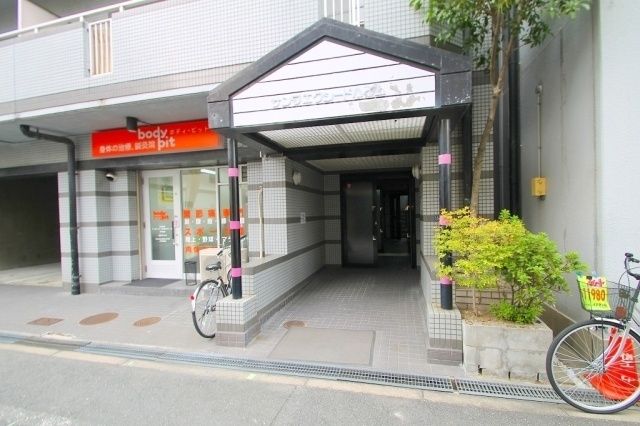 エントランス　サンワエクシードハイム　大阪市旭区高殿　1K
