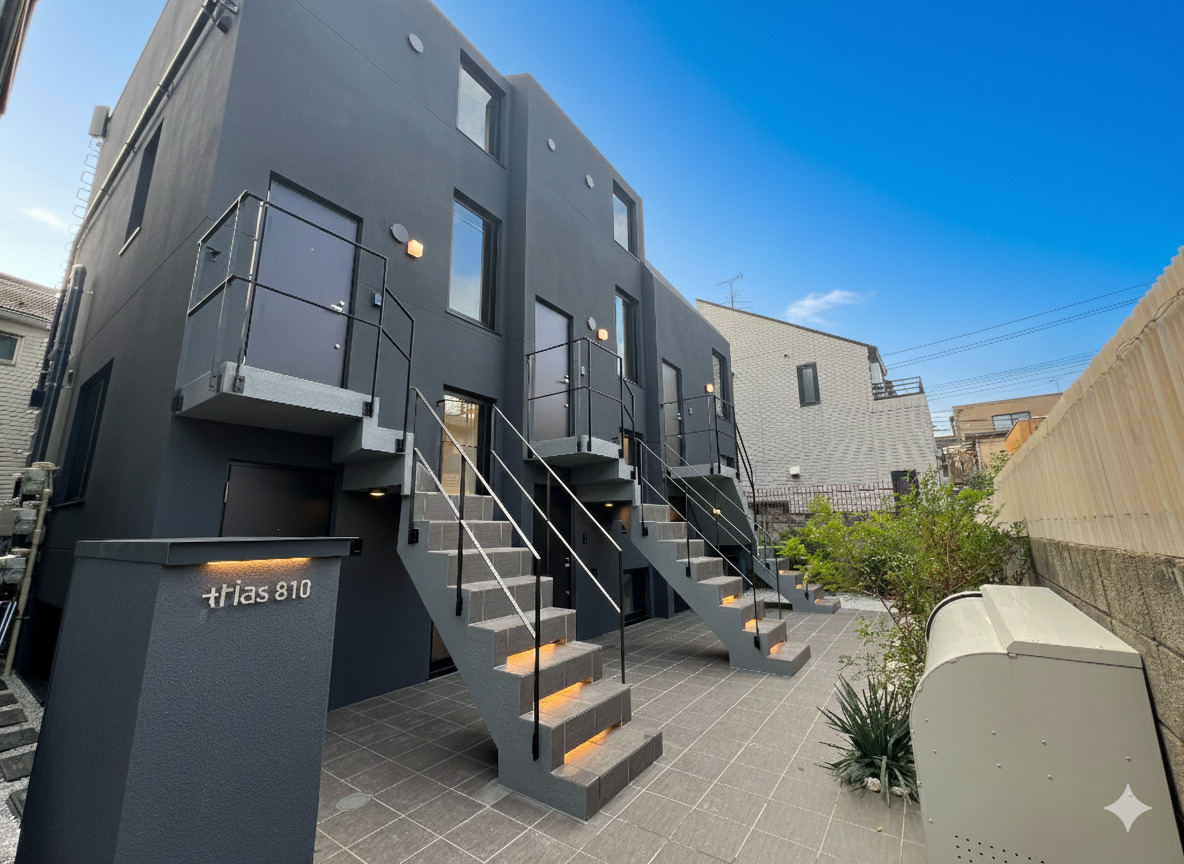 建物外観　洗練されたデザインが際立つ、スタイリッシュな外観