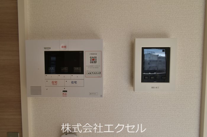 セキュリティ　モニター付きインターホンです。