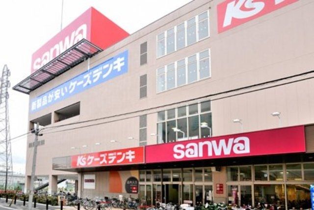 スーパー　sanwa鶴見尻手店（スーパー）まで520m