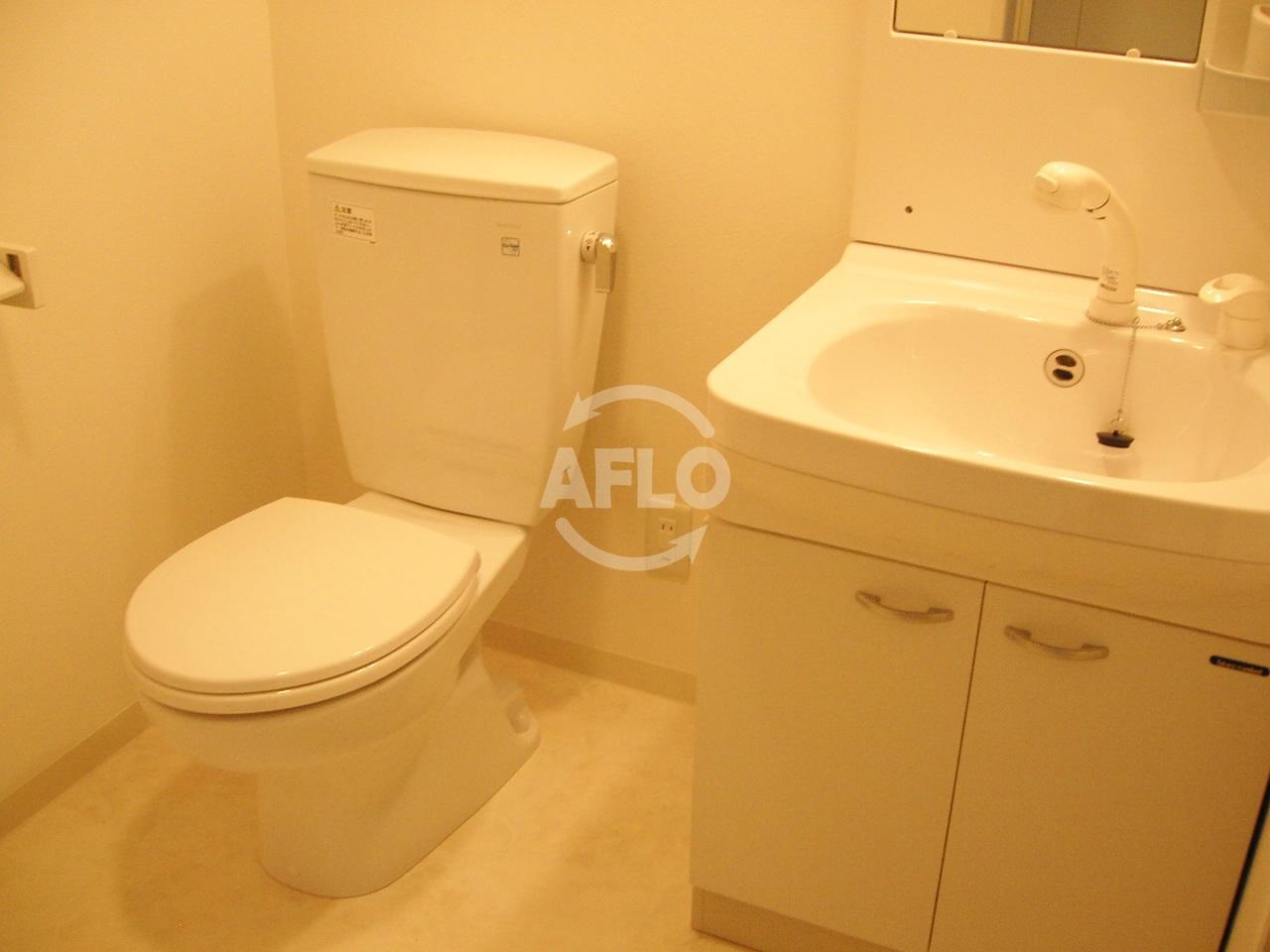 洗面設備　フレアコート北浜　洗面脱衣所