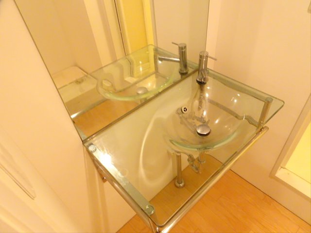 洗面設備　使いやすい洗面所です