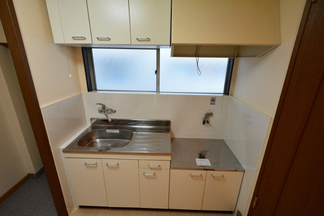 キッチン　ガスコンロ設置可能なキッチンです♪