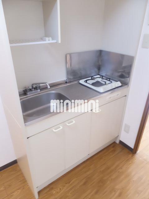 キッチン　一口コンロが付いたキッチンです。