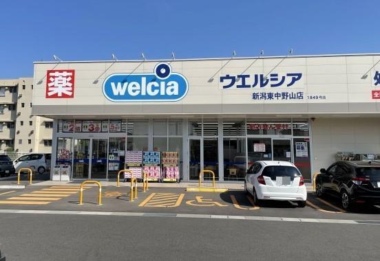 ドラックストア　ウエルシア新潟東中野山店（ドラッグストア）まで413m