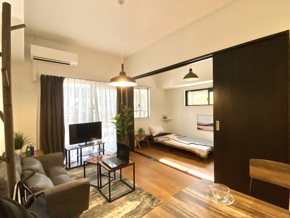 居室・リビング　同タイプ２０１号の家具配置イメージです