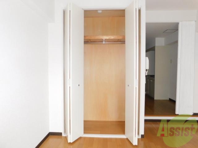 収納　使いやすいクローゼットタイプです。