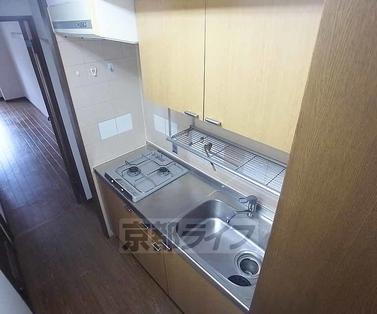 キッチン　２口ガスコンロ付です。