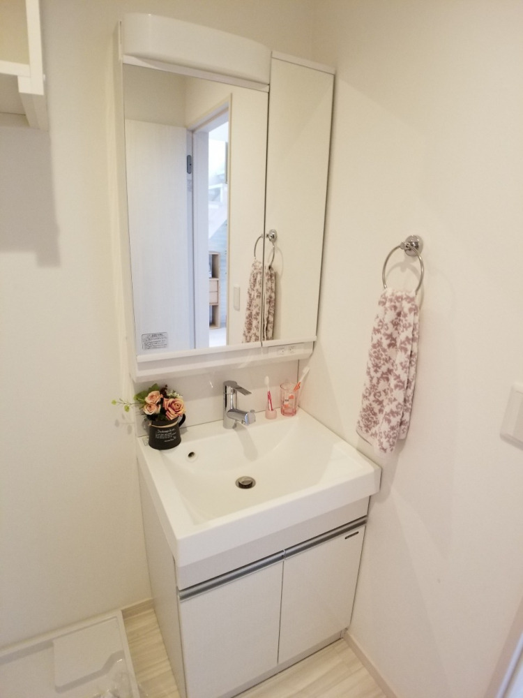 洗面設備　同シリーズ物件のモデルルームになります