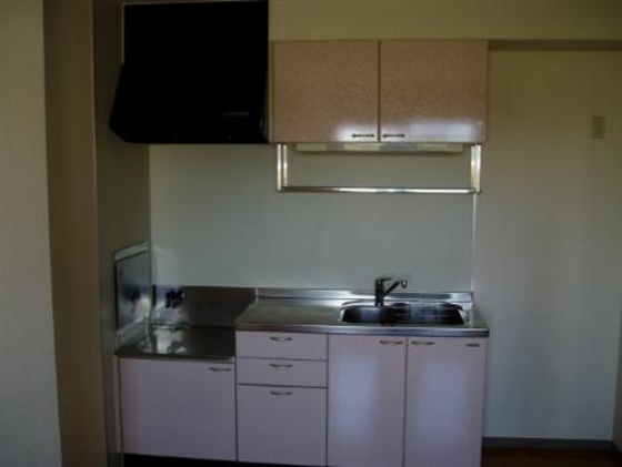 キッチン　２口ガスコンロ設置可能