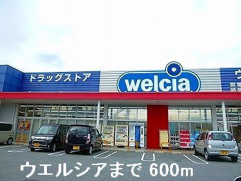 ドラックストア　ウエルシア（ドラッグストア）まで600m