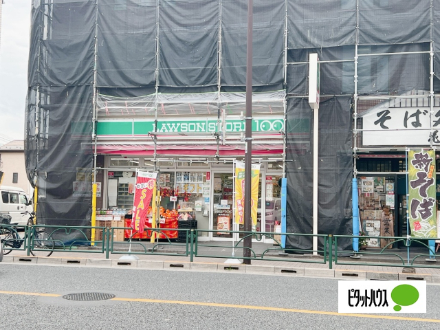 コンビニ　ローソンストア１００亀有南口店（コンビニ）まで458m