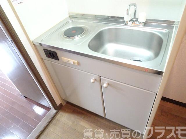 キッチン　１口電気コンロ