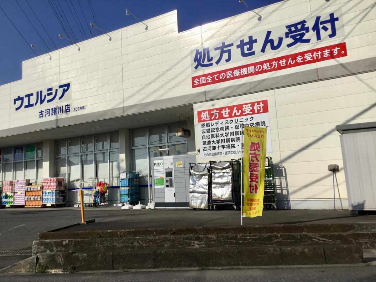 ドラックストア　ウエルシア古河諸川店（ドラッグストア）まで619m