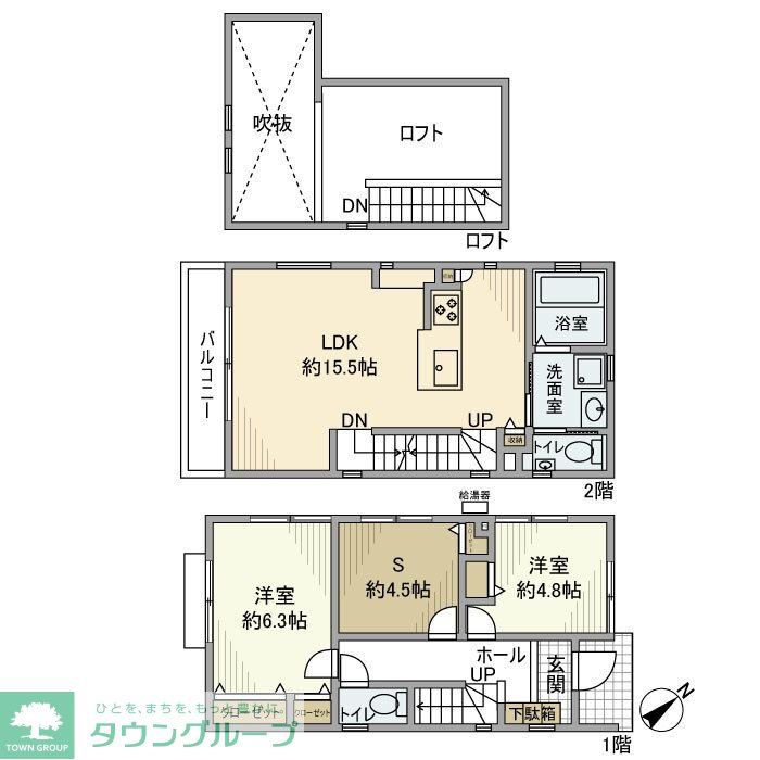 辻堂新町戸建の間取り写真