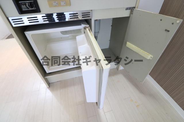 収納　キッチン収納、冷蔵庫付きです