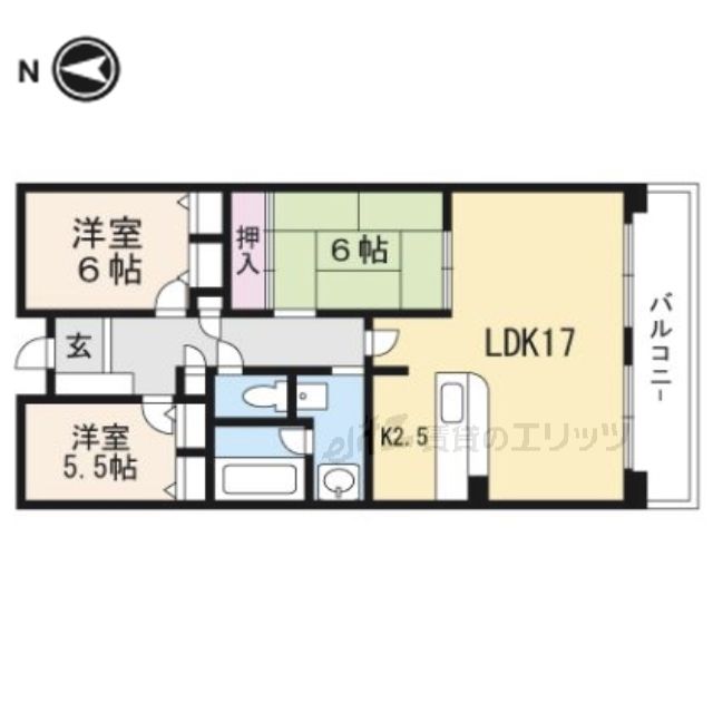 NCRe高槻の間取り写真