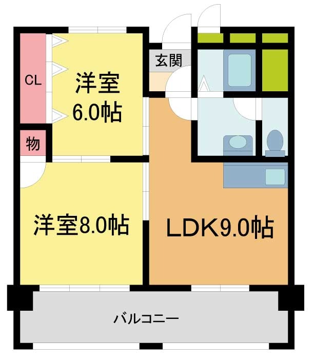 日生住吉コープの間取り写真