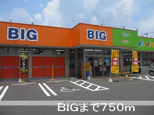 レンタルビデオ　ＢＩＧ（レンタルビデオ）まで750m