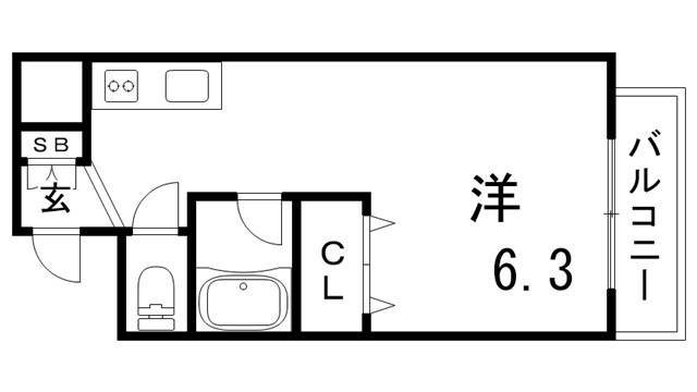 ＪＲ東海道本線 神戸駅 徒歩3分 8階建 築30年の間取り写真