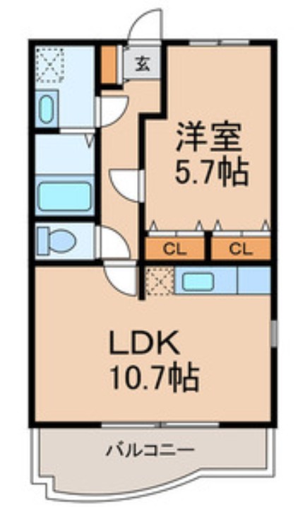ＪＲ常磐線 南柏駅 徒歩10分 3階建 築20年の間取り写真