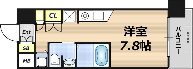 エスリード御堂筋梅田の間取り写真