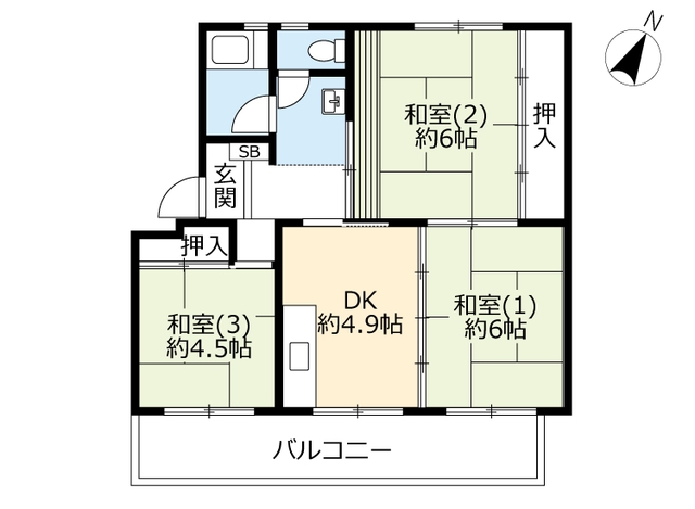 UR花見川の間取り写真