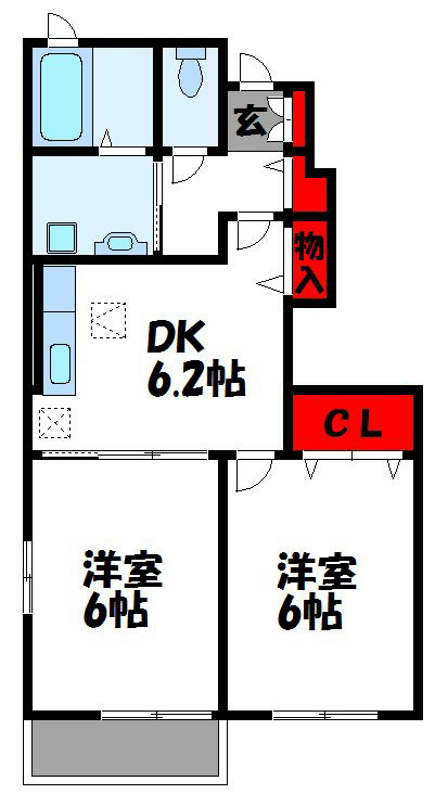 ＪＲ鹿児島本線 福間駅 徒歩52分 2階建 築18年の間取り写真
