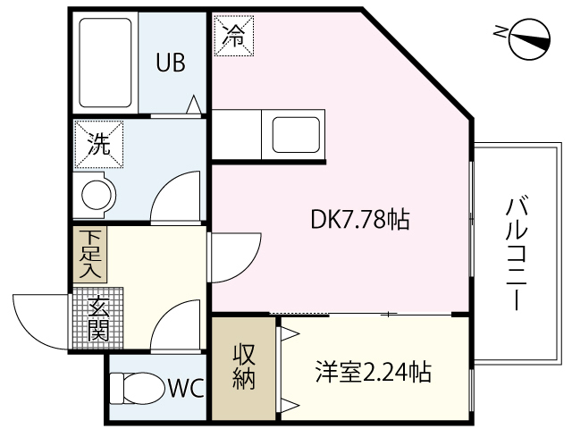 MOVE庚午北壱番館の間取り写真