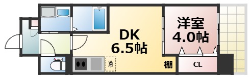近鉄大阪線 布施駅 徒歩7分 12階建 築2年の間取り写真