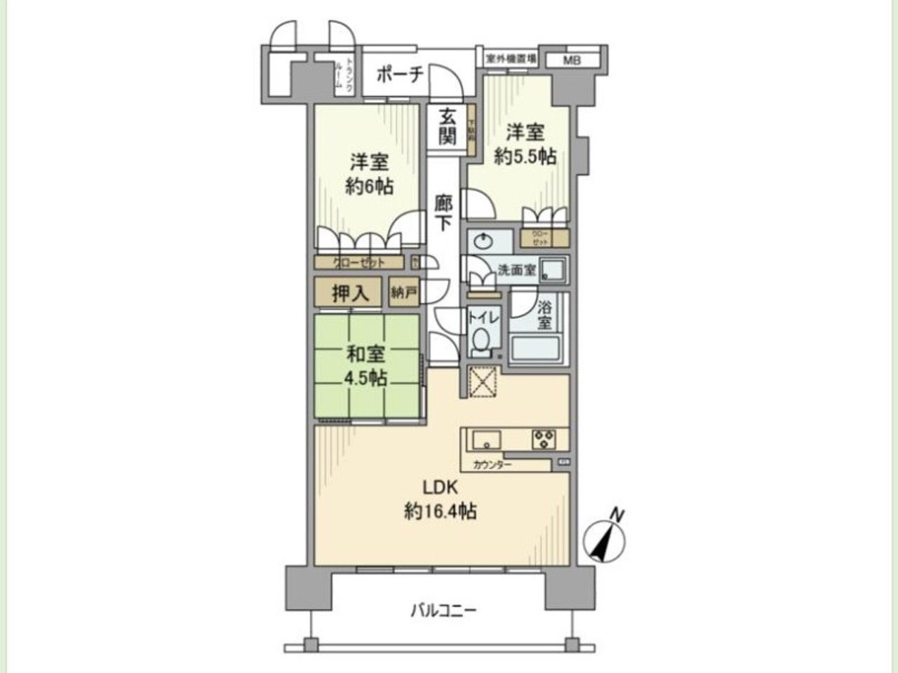 オーベル葛西ベイパークスの間取り写真