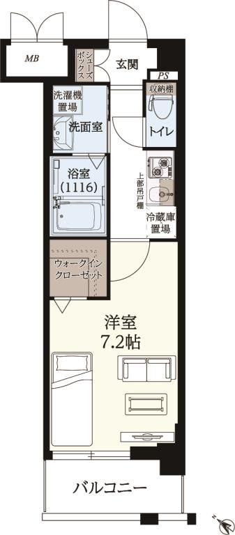 ギャラクシー南福岡駅前の間取り写真