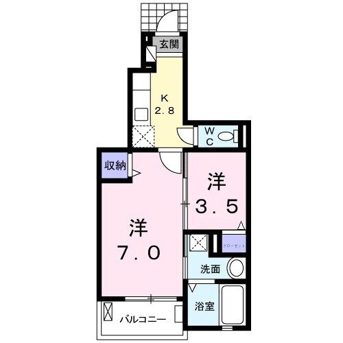 メゾン つくもの間取り写真
