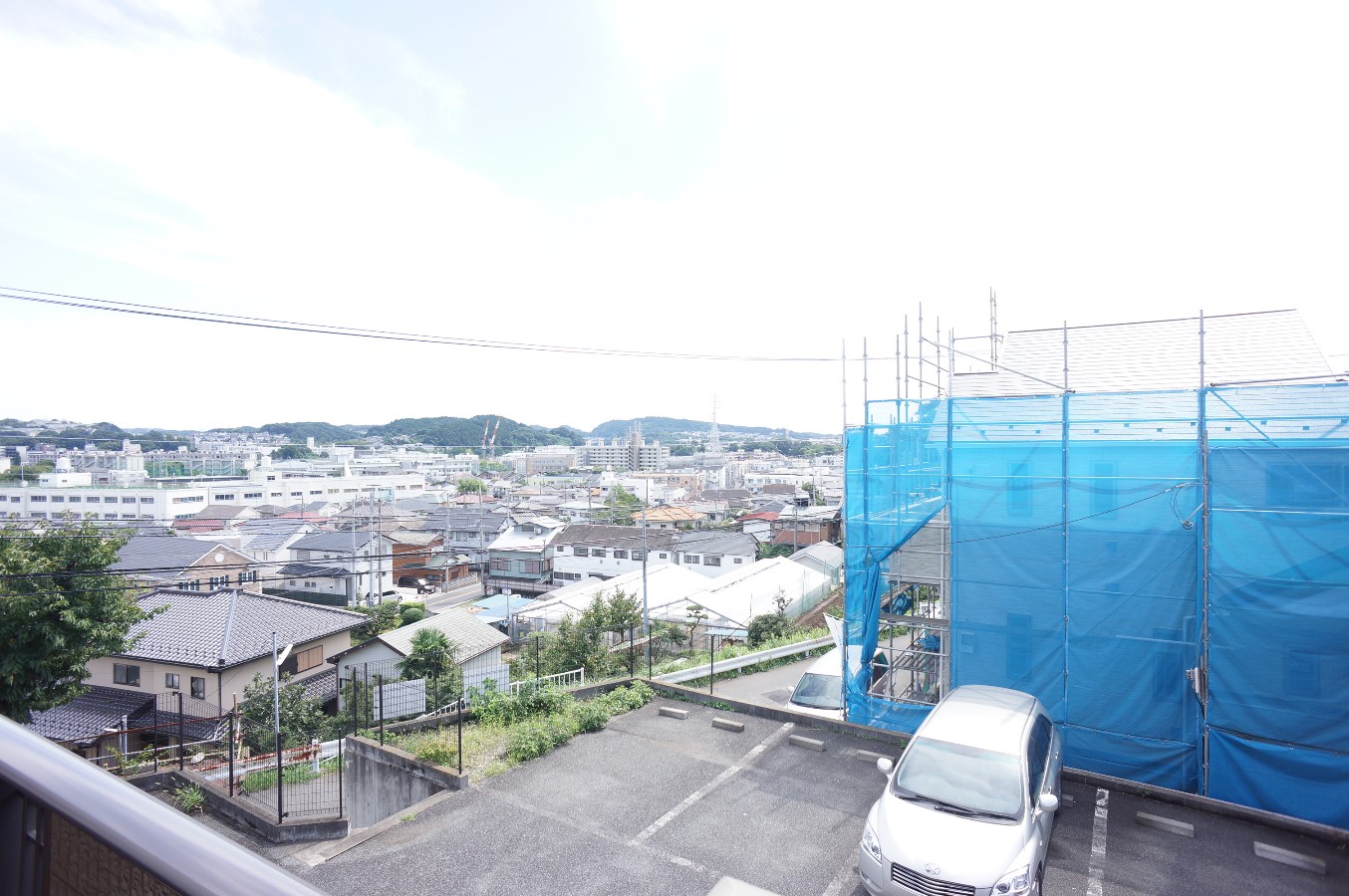 眺望　２階南側バルコニーからの眺望です！街並みがご覧になれます！