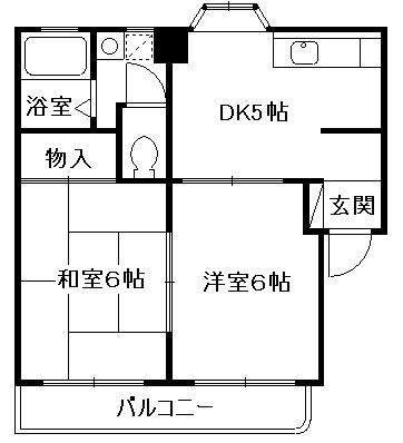 ＪＲ東海道本線 辻堂駅 徒歩24分 3階建 築40年の間取り写真