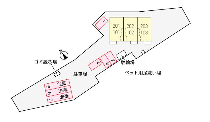 バルコニー　イメージパース