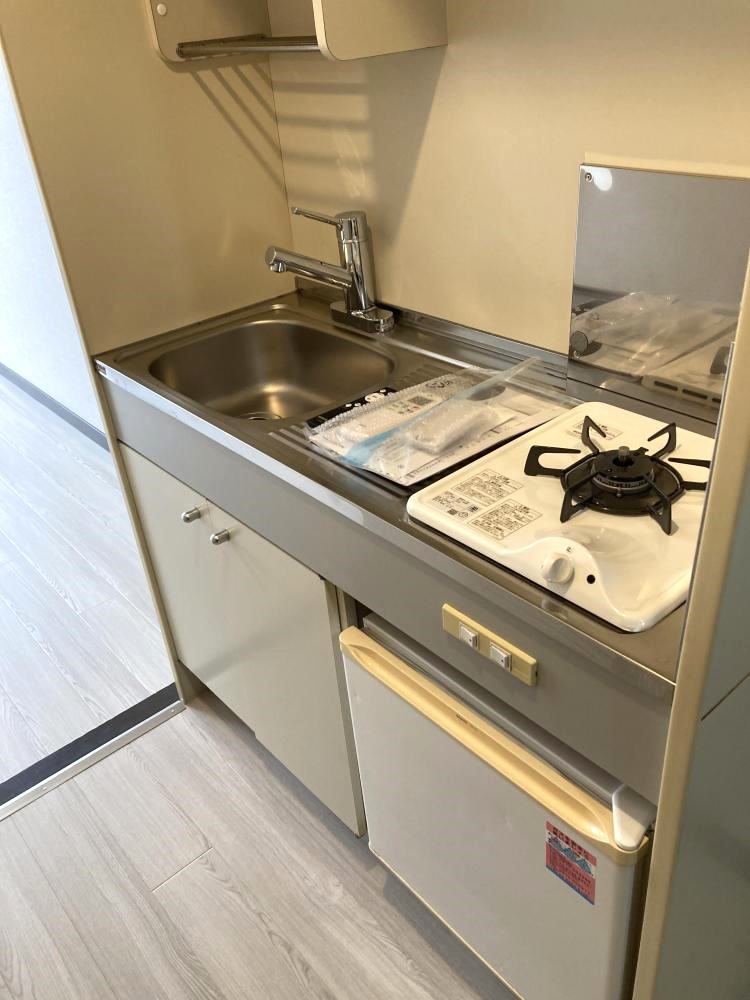 キッチン　１口のガスキッチンです。