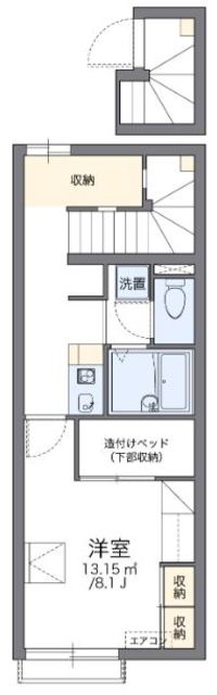 高松市国分寺町新居のアパートの間取り