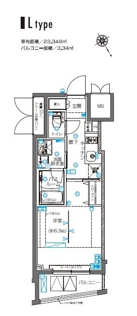 ZOOM横浜桜木町の間取り