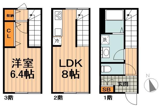 埼玉県新座市北野１（アパート）の賃貸物件の間取り