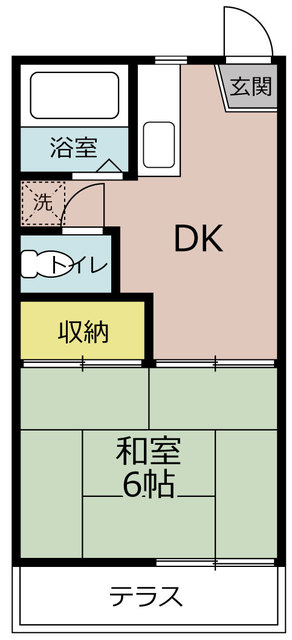 吉川市大字保のアパートの間取り