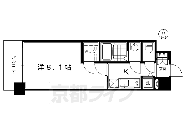 エスリード京都梅小路の間取り