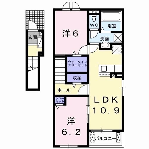 ボヌール金木犀　Iの間取り