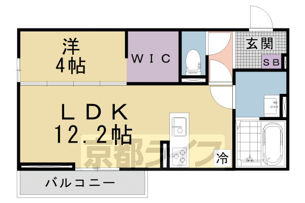 メゾンクレール瀬田北の間取り