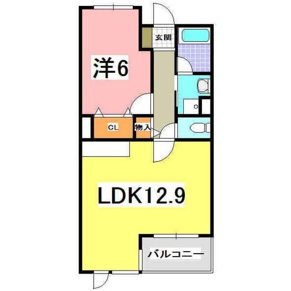 明石市大久保町谷八木のマンションの間取り