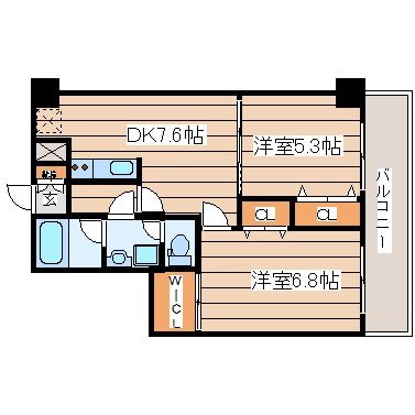 フォレスト愛子の間取り