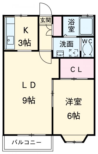 瀬戸市今林町のアパートの間取り