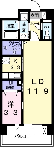 姫路市船橋町のマンションの間取り